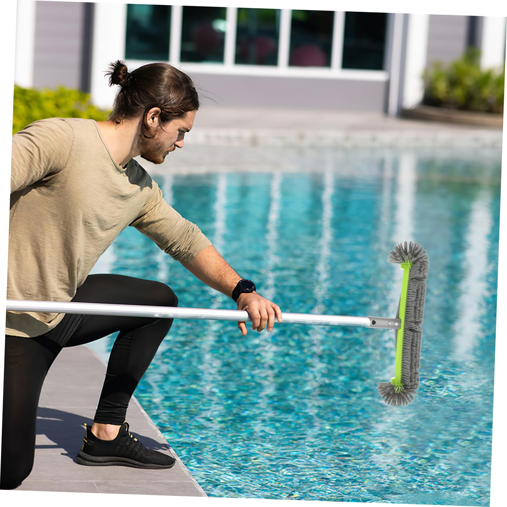 BESPORTBLE 3piezas Cabezal De Cepillo De Limpieza para Piscina Cepillo Manual De Limpieza De Paredes De Piscina y SPA Cerdas Densas y