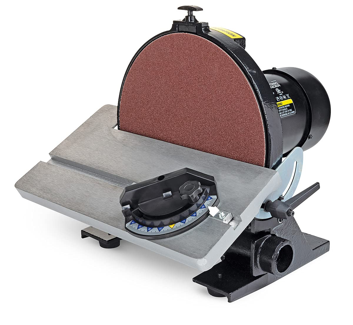 Eastwood 12in Heavy Duty Disc Sander Cast Iron Vacuum Port and Base