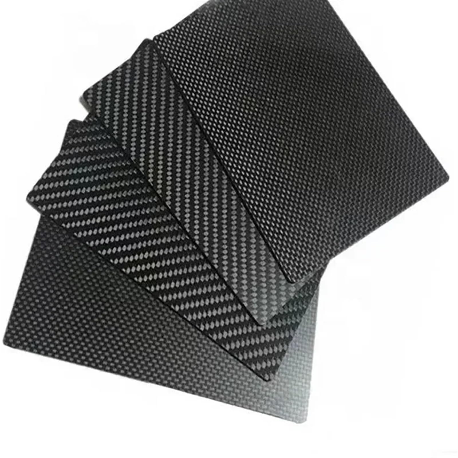 Plaque en fibre de carbone sergé brillant 5mm pour modélisme 100x250mm