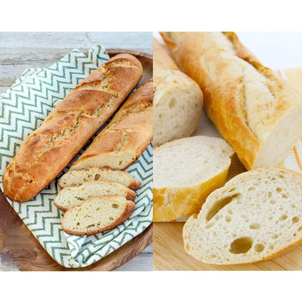 tooloflife Baguette - Bandeja perforada para hornear (antiadherente, para 4 baguetes)