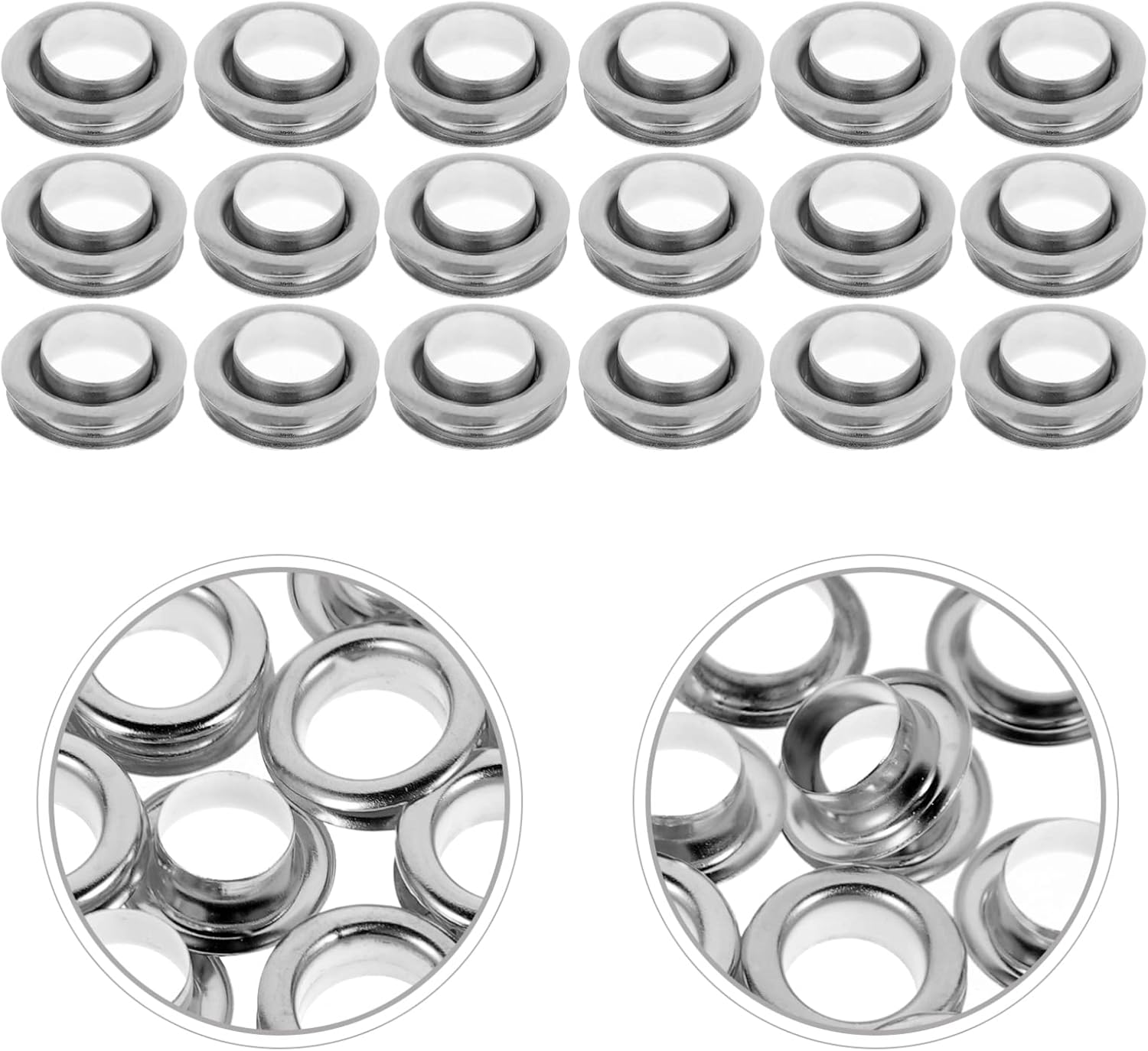 STOBOK 150sets Double-Sided Eyelets Grommet Kit for Bags Shoes and Clothing Fasteners Inner Easy to Install for Various Craft Projects