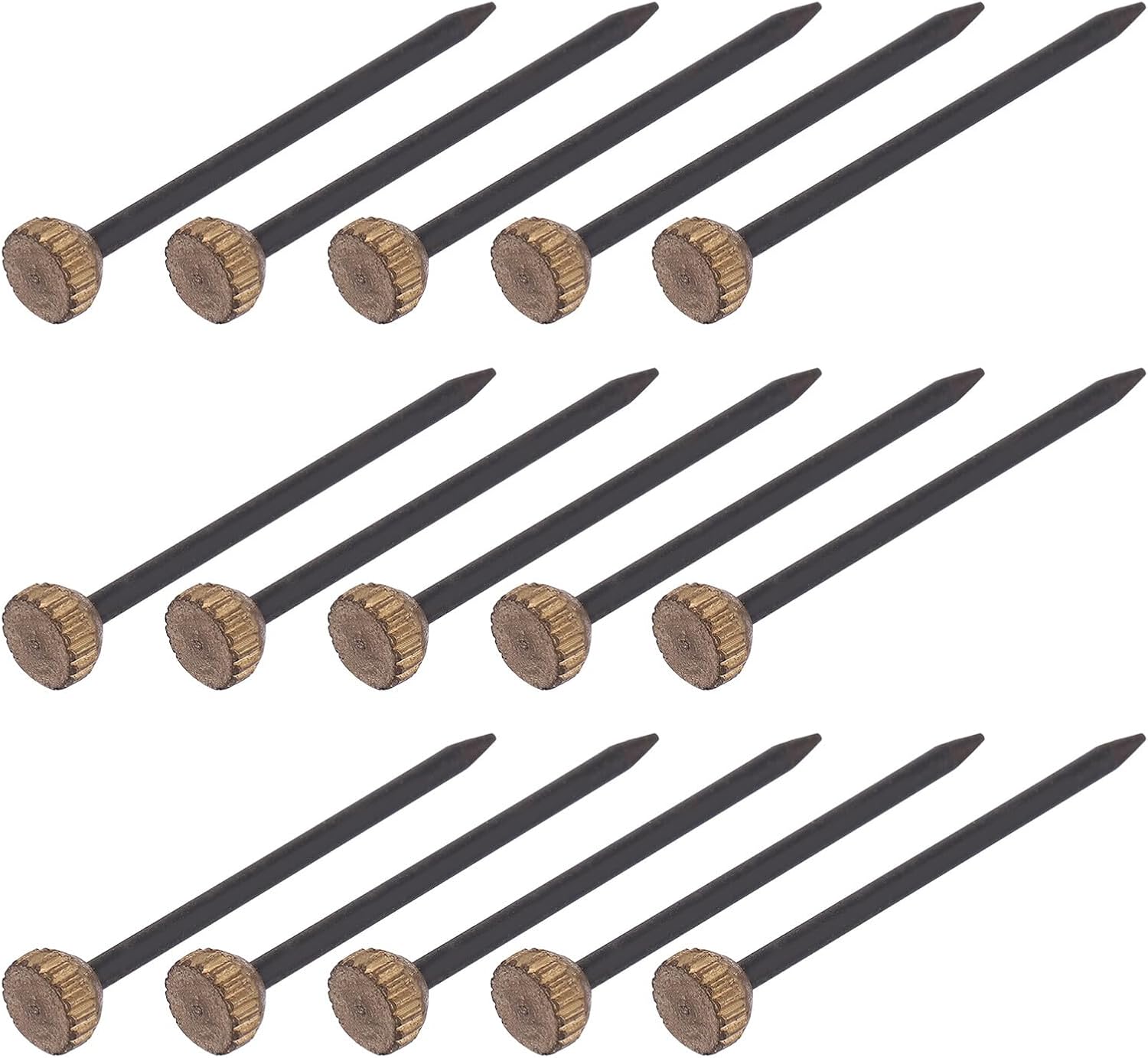 Generic 50 Pcs Picture Hangers and Frame Nails Set, Black Non-Marking Photo Hanging Pins with Hooks for Wall Decoration and Home Hanging Hardware