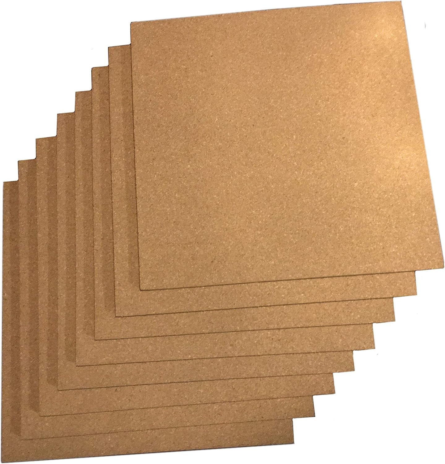 Corksidol Cork Board Tiles, 12" X 12" X 1/4",Corkboard, Premium Natural Cork for Bulletin Board, Mini Wall, 72 Self Adhesive Squares Included,8 Pack