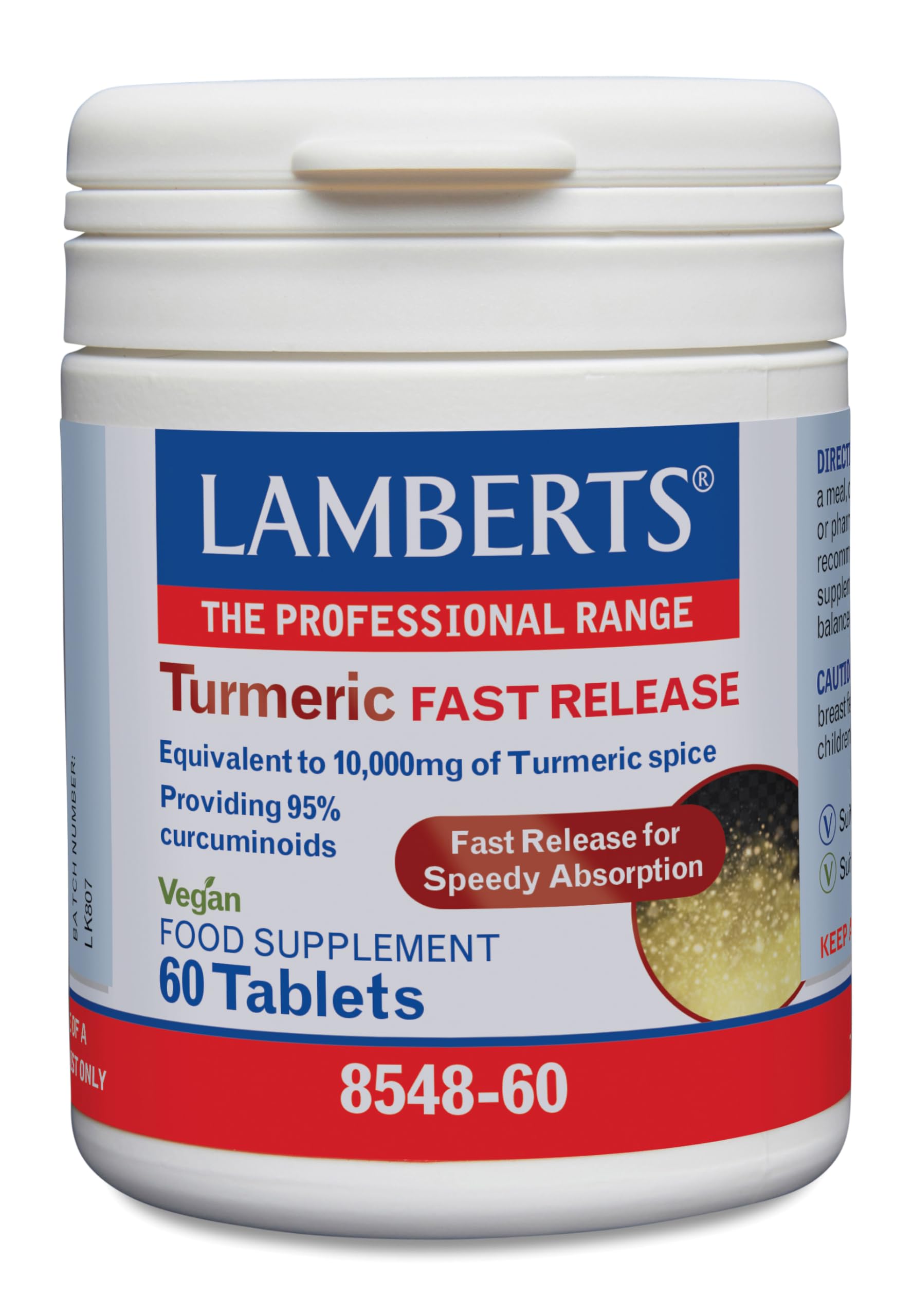 Turmeric Fast Release 60s Tablets