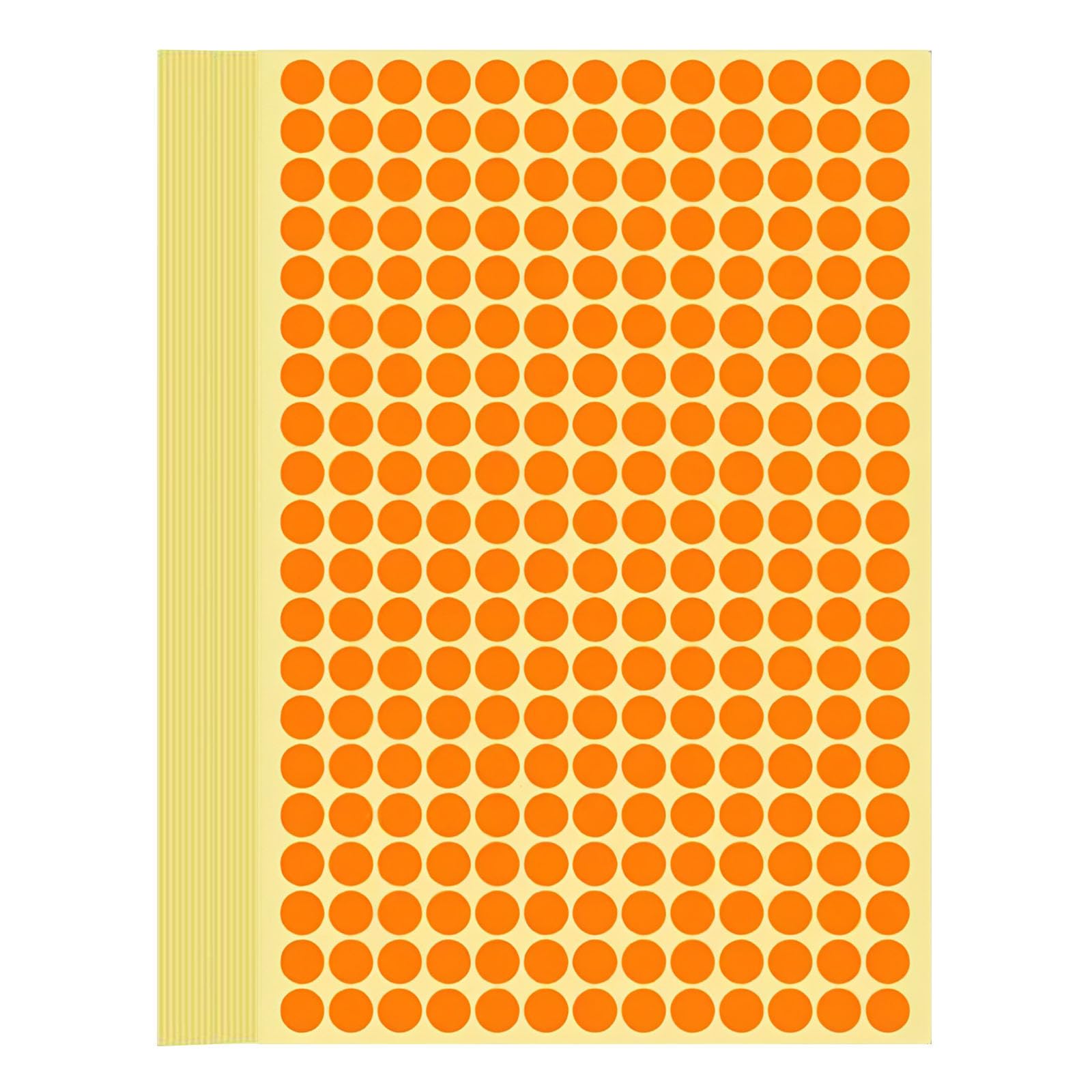 7800 PCS Orange Dot Stickers 8 mm Round Colour Coding Labels 0.3 inch Small Self-Adhesive Circle Stickers Removable Sticky Dots Price Labels for Home School Office Business Garage Yard Sale