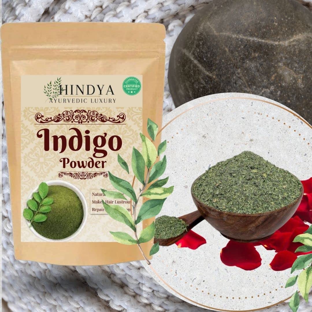 Hindya Ayurvedic Luxury Indigo Powder Organic For Hair - 100 Gm-picture-16