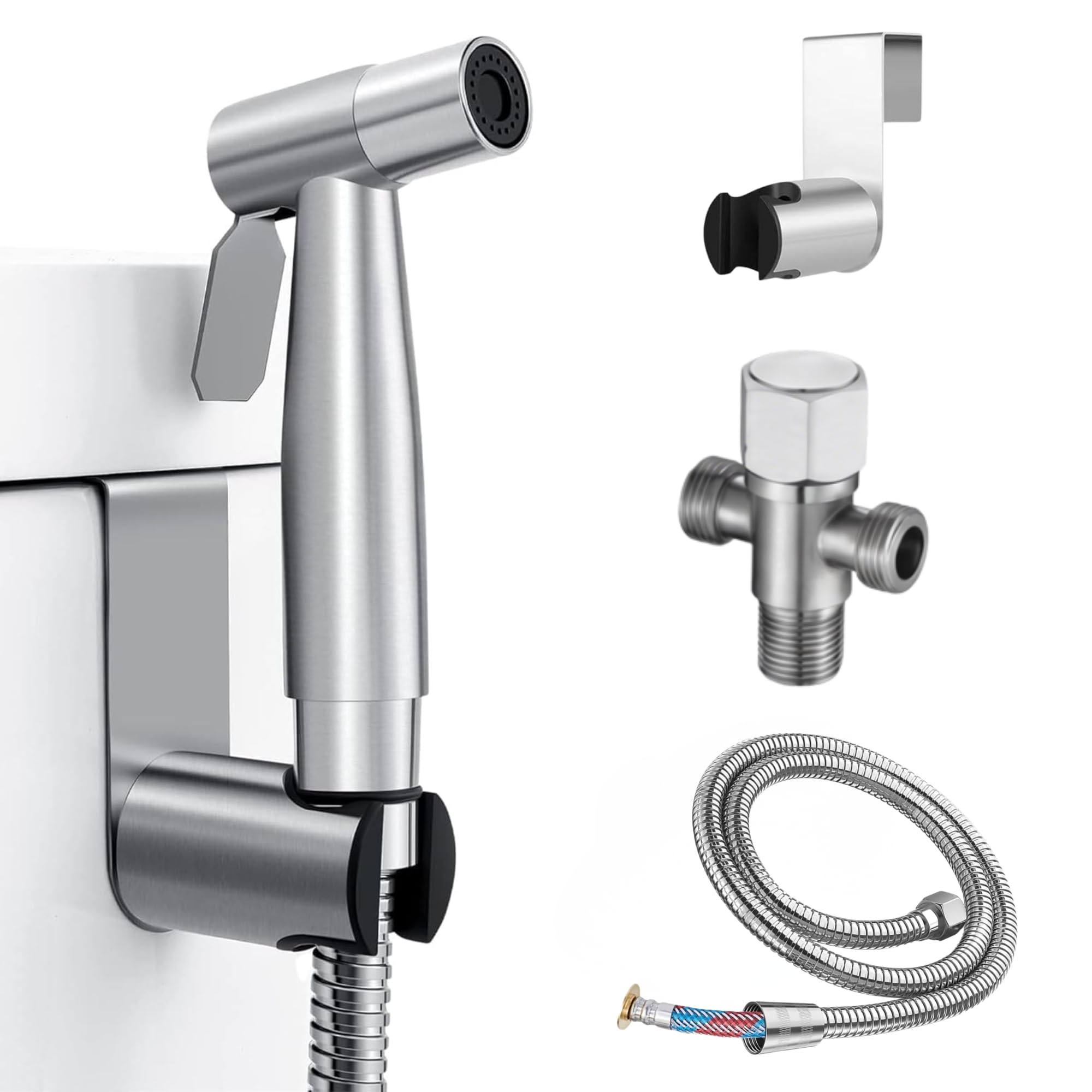 Ducha higencia para wc - bidet para wc - incluye todo lo necesario para su montaje - sistema de montaje facil - Ducha bidet - ducha inodoro