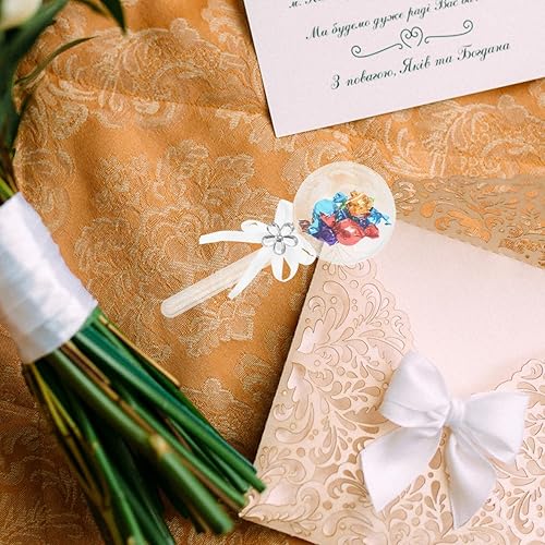 Miniatura 5 de 12 cajas de caramelo de acrílico sonajero rellenables con cinta de plástico para dulces, regalos de ducha para fiesta de revelación de género,