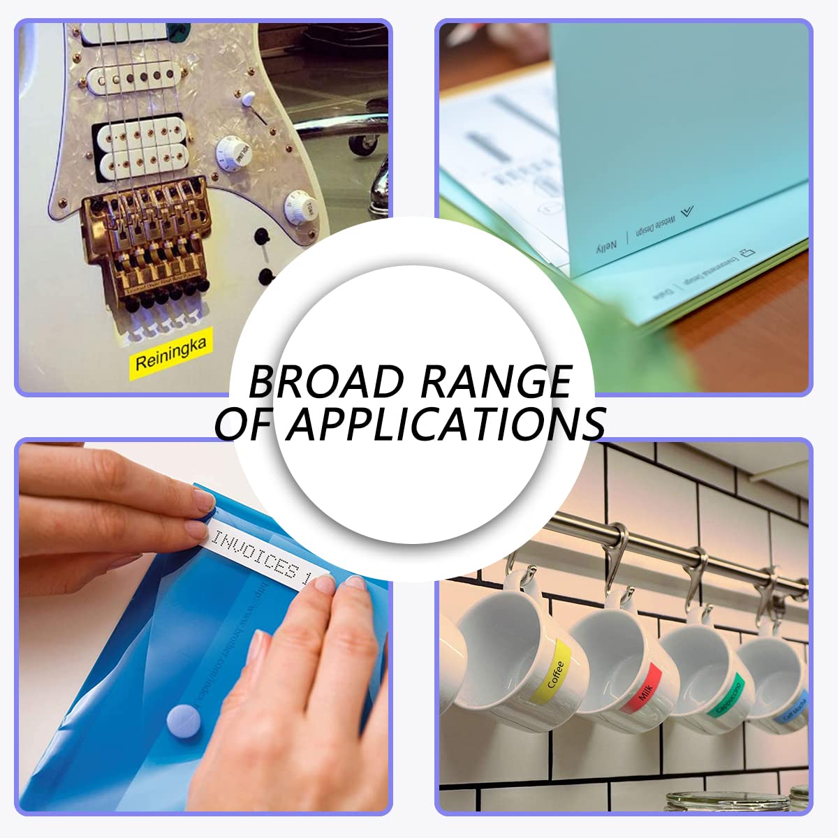 Nastri Etichette Compatibili Dymo - Set 6 Colori 12mm X 7m, Per LabelManager 160, 280, 420P E Altri - Foto 8