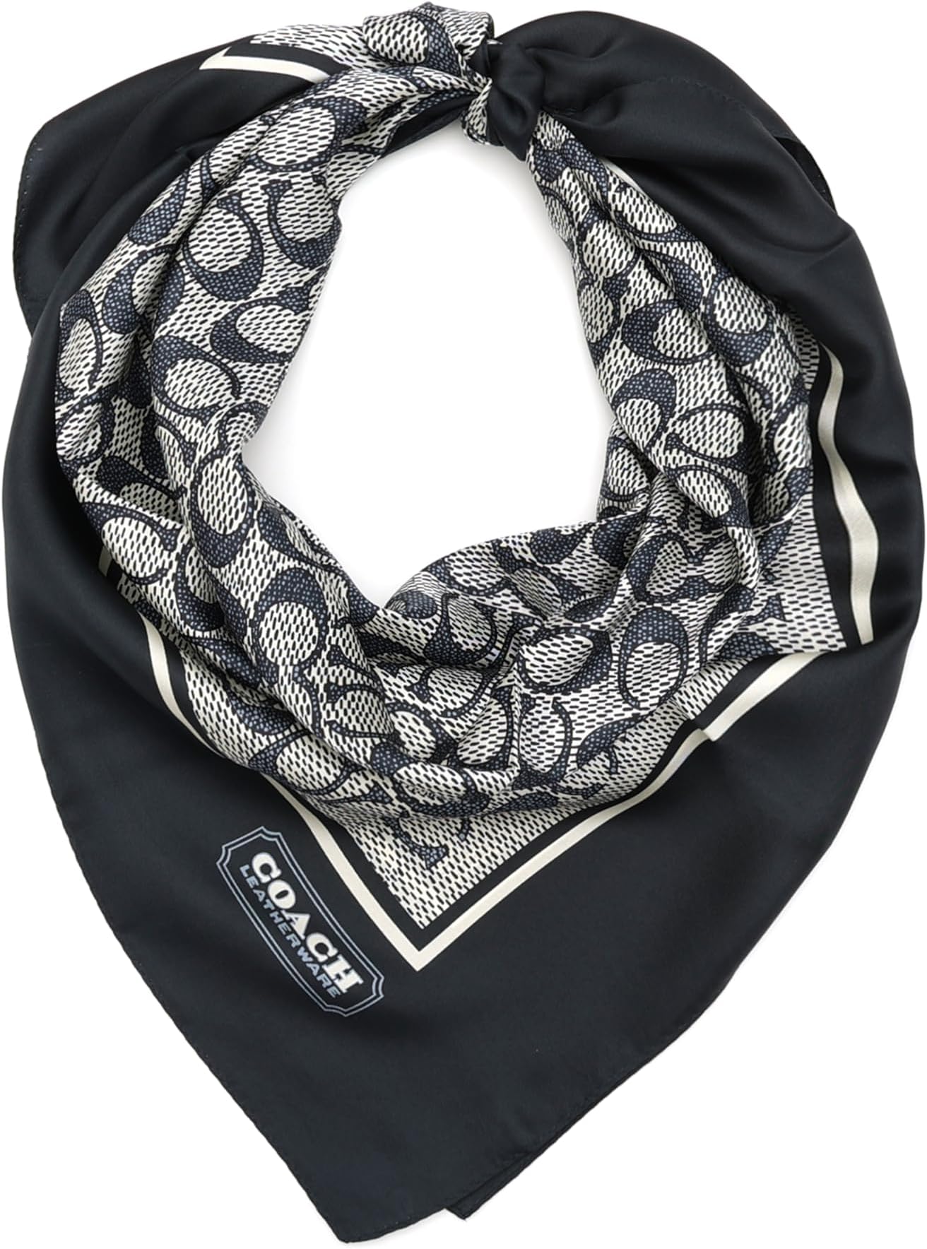 Women's Textured Signature C Printed Silk Square