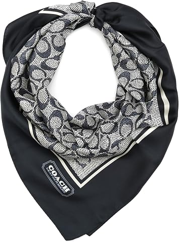 Coach Women's Textured Signature C Printed Silk Square