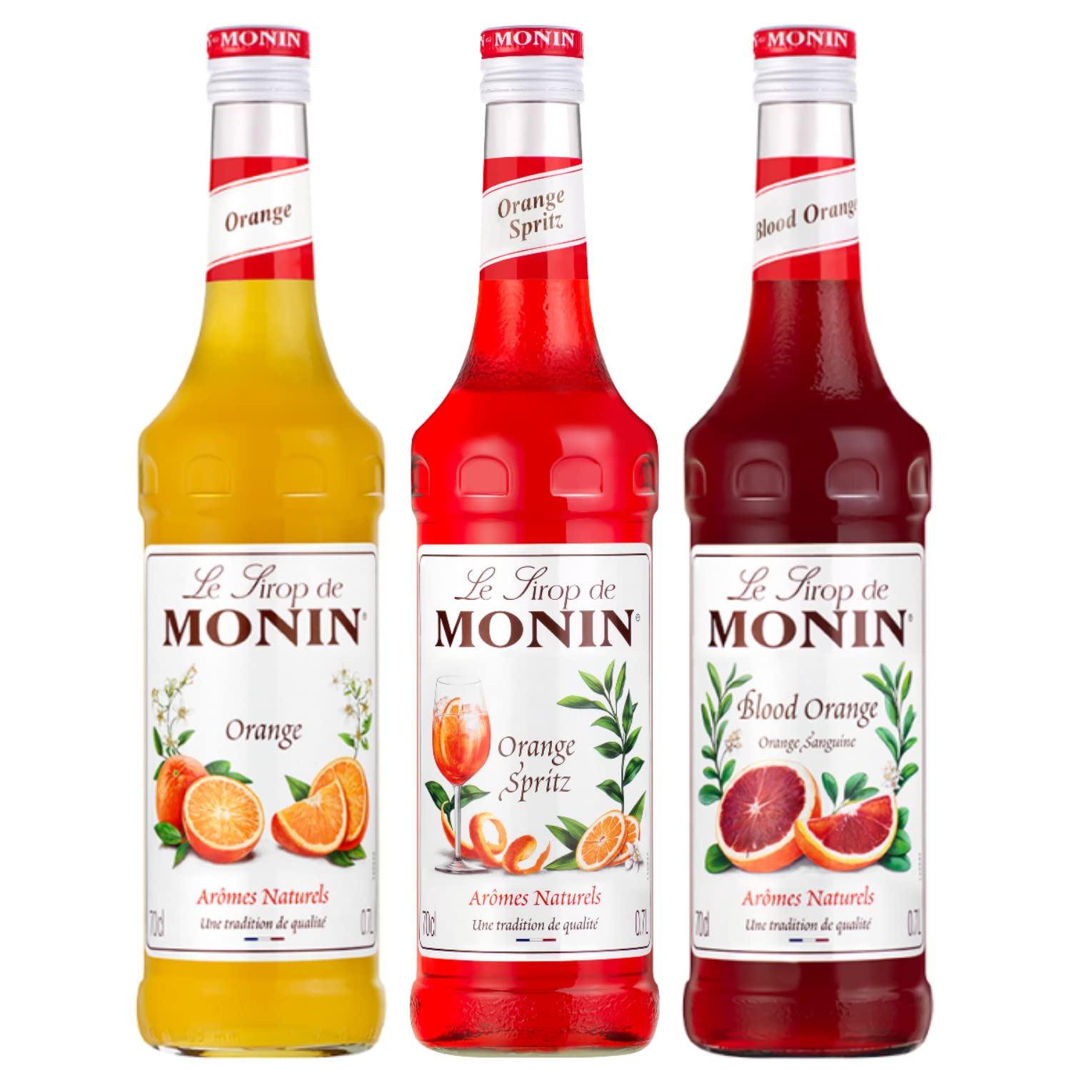 Lot sirops oranges - Orange, Orange spritz, Orange sanguine - 3x70cL