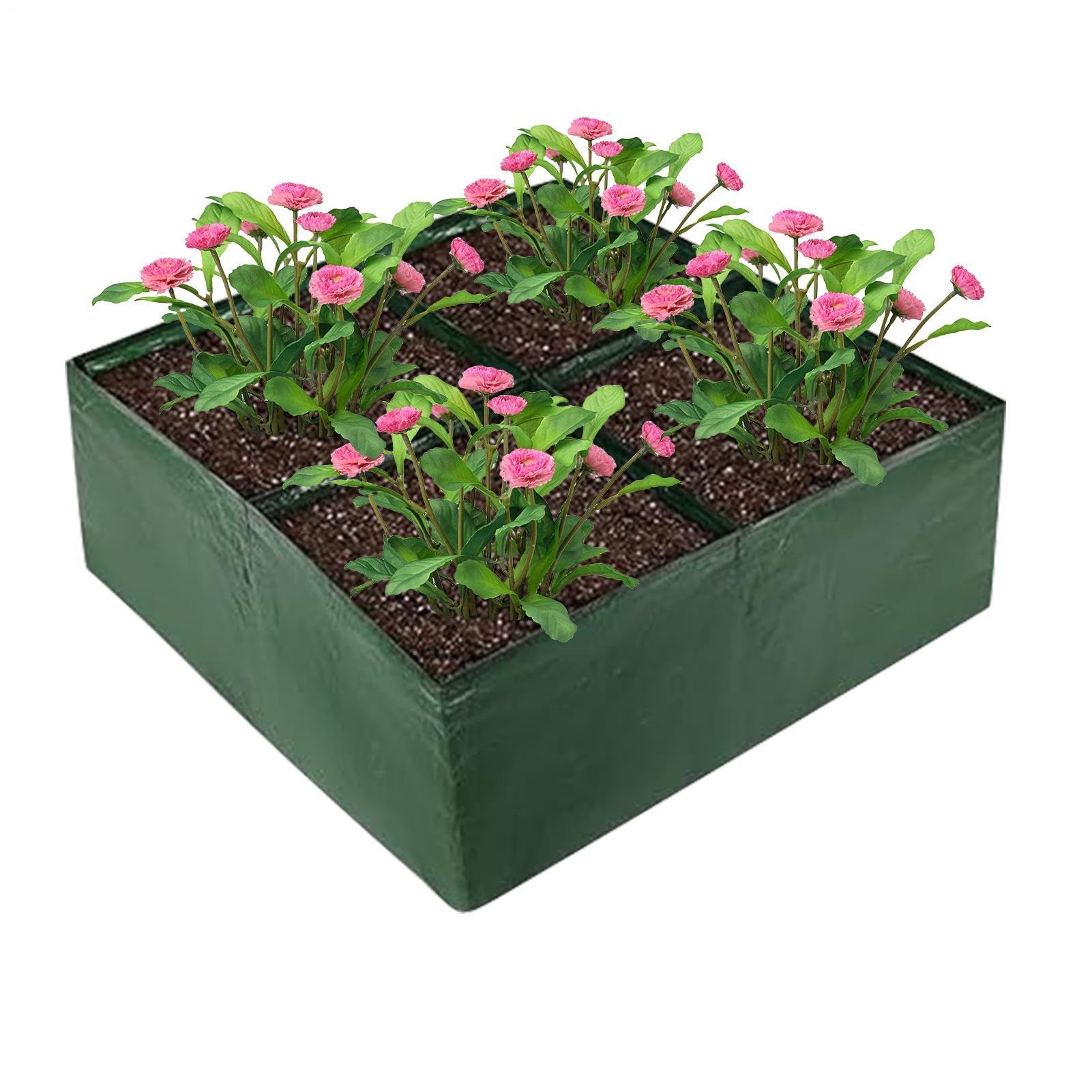Contenedor para flores y patatas de diseño rectangular y gran capacidad