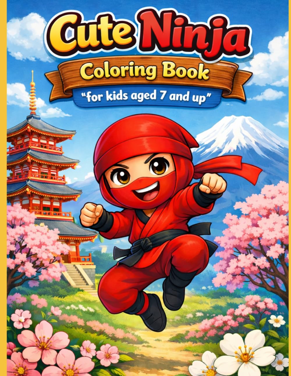 NINJA Coloring Book: For Kids Ages 5 - 10
