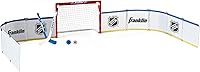 Franklin Sports NHL Licensed Mini Hockey Rink Set - Half Rink Knee Hockey Goal, Sticks, Balls - Indoor Arena Fun