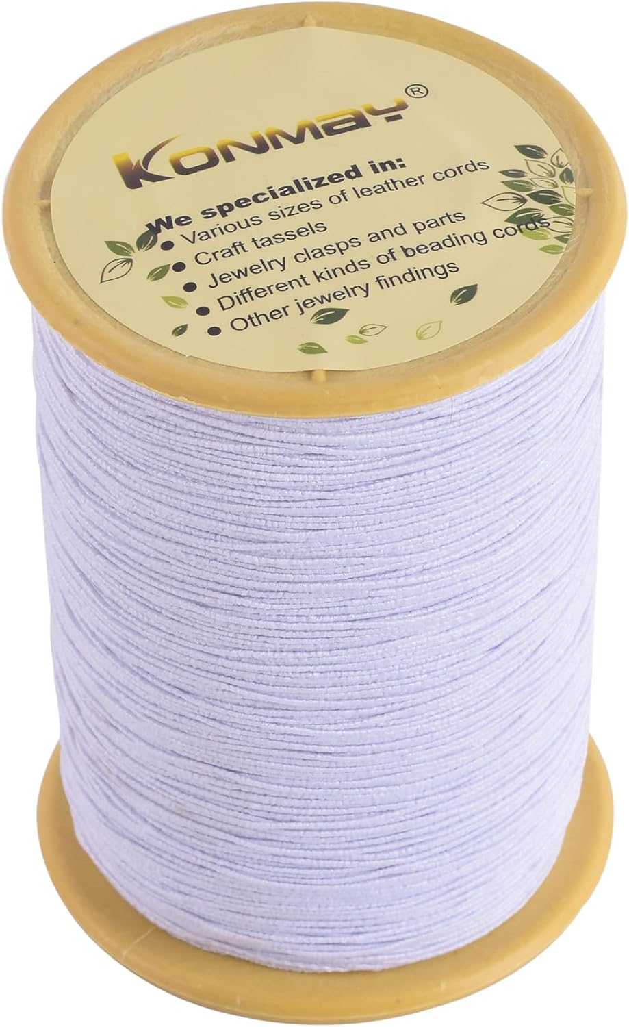 KONMAY Elastic Sewing Thread for Sewing Machine, 1100 Yards 0.5mm Black&White Elastic Sewing Thread for Shirring, Smocking, Gathering, Stretchy Strings for Bracelets