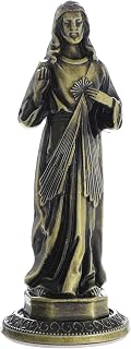 KOMI Dashboard Jesus Catholic Sacred Heart of Juses Statue Car Accessory Christian and Catholic Figurines, Religious Gifts Gifts Home Office Table Decor