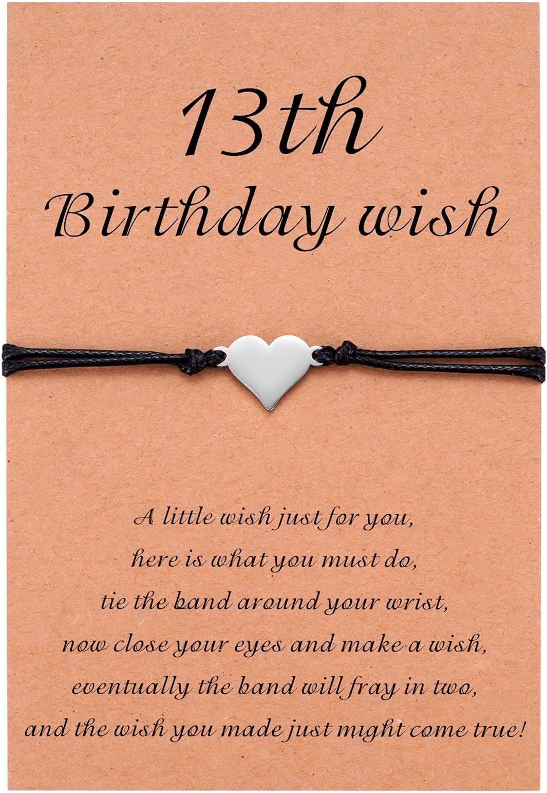 MIXJOY Birthday Wish Bracelet, Turning 13th 14th 15th 16th 17th 18th 19th 20th 21st 30th 40th 50th Birthday Present for Him Her
