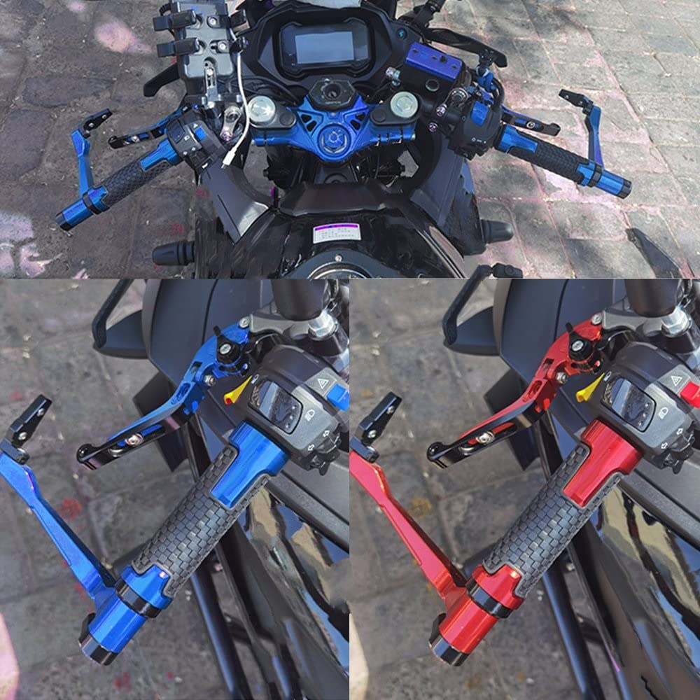 GAHELI JHFUIOW Leviers d'embrayage De Frein Réglables en Aluminium De CNC De Moto Poignées De Guidon pour Y&amaha YBR125 2005-2014 Pièces de Moto (Couleur : 18)