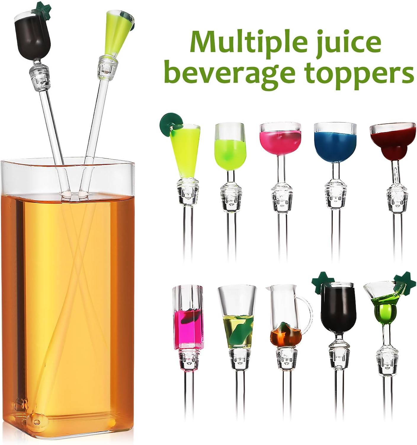 10pcs Plastic Drinks Swizzle Sticks for Coffee and Beverages