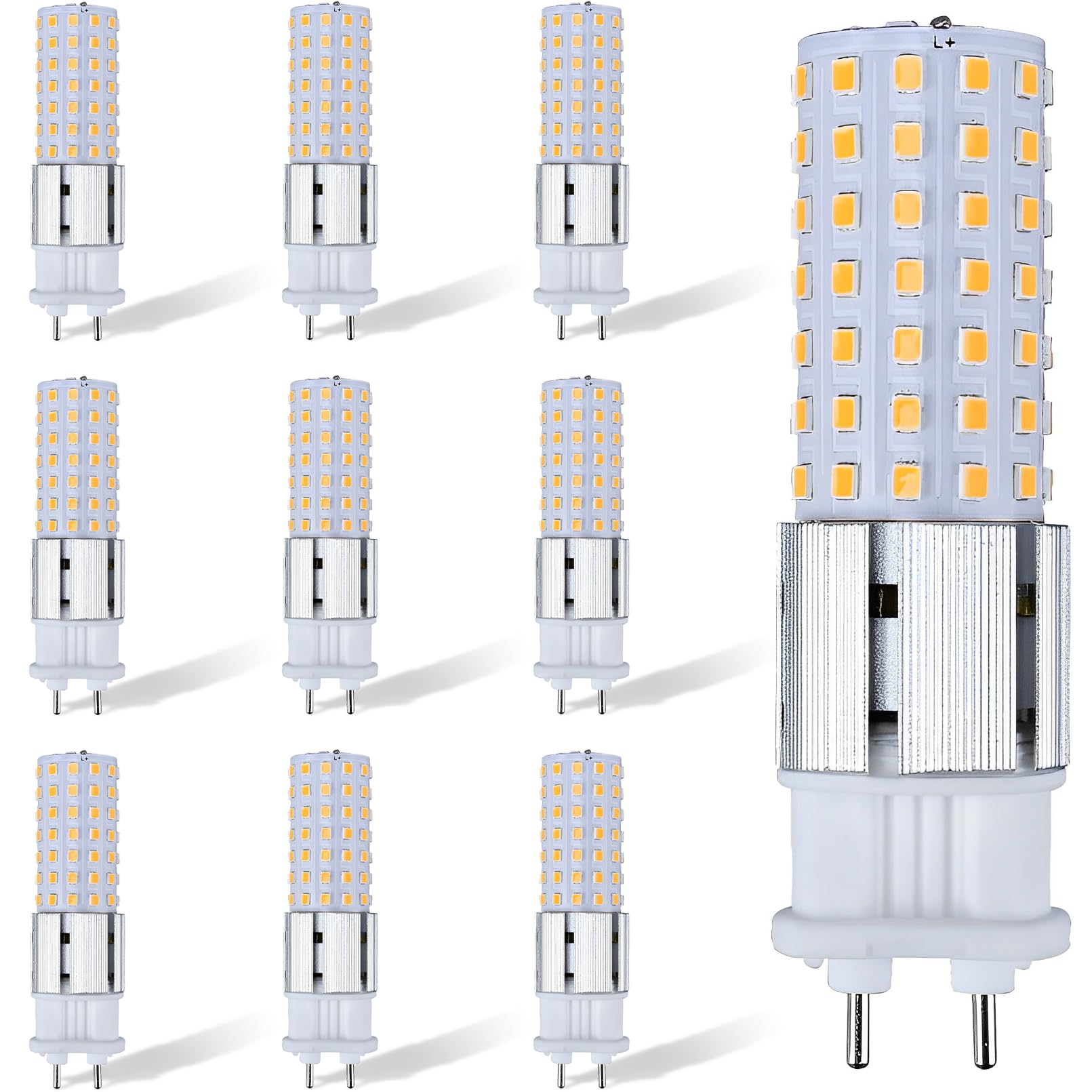 Bombilla Led G12 De 15 Vatios Y 1500 S. Fuente De Luz G12. Base De Dos Pines G12. Bombilla Led Tipo Maíz, No Regulable.(3000K)