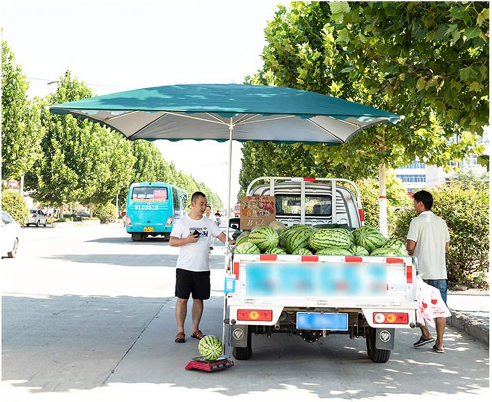 Umbrellas Sun Sun Large Outdoor Stalls Rectangular Square Oversized Folding Commercial Canopies Sunscreen Stalls Three Colors image 5