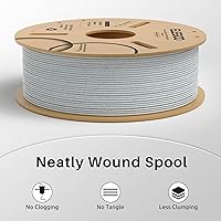 Vista 4 de ELEGOO PLA Filament 1.75mm Marble 1KG, 3D Printer Filament Dimensional Accuracy +/- 0.02mm, 1kg Cardboard Spool(2.2lbs) 3D Printing Filament Fits