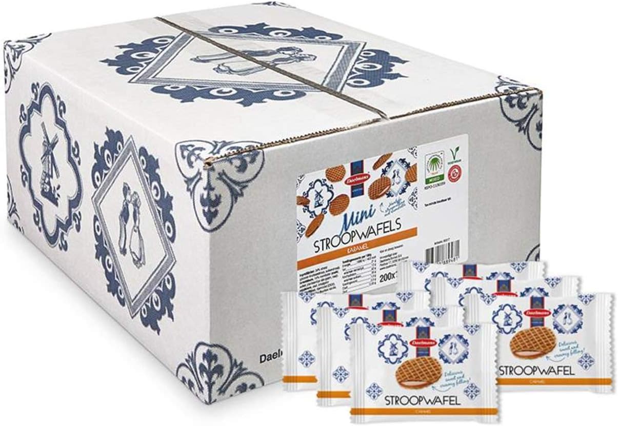 Daelmans Mini Stroopwafels Individually Wrapped 7g (Pack of 8)