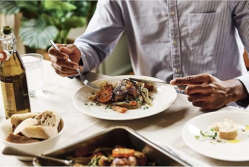 Miniatura 4 de Royal Doulton 1815 Pure - Juego de vajilla de 12 piezas, 12 piezas, color blanco