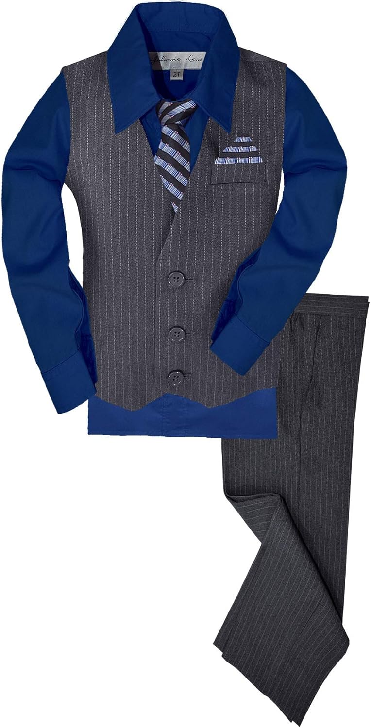Pinstripe Boys Formal Dresswear Vest Set