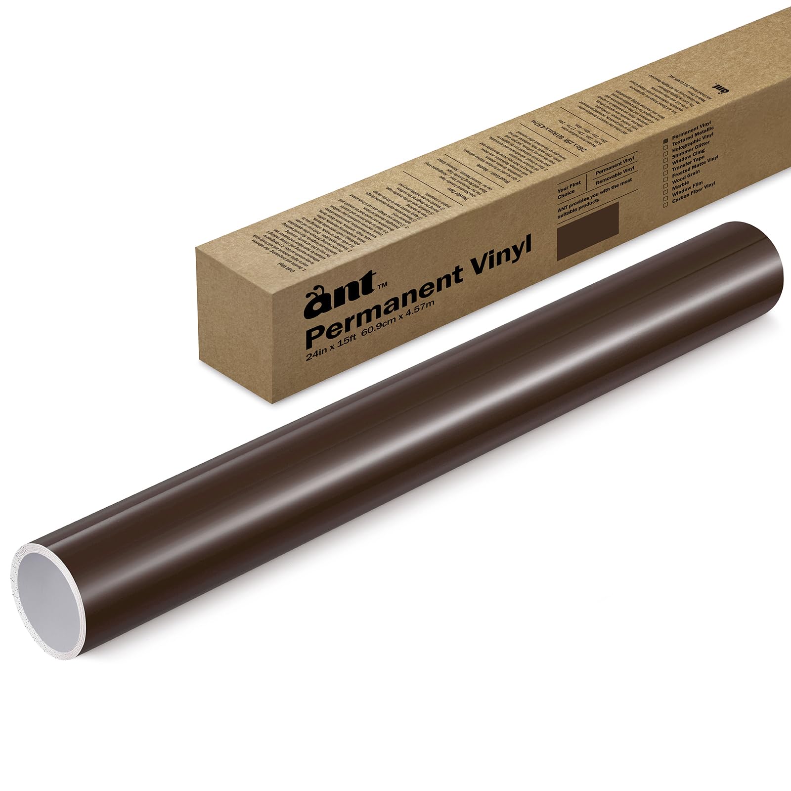 Rouleau PVP 0,6 cm x 45,72 m marron ruban masquage et loisirs