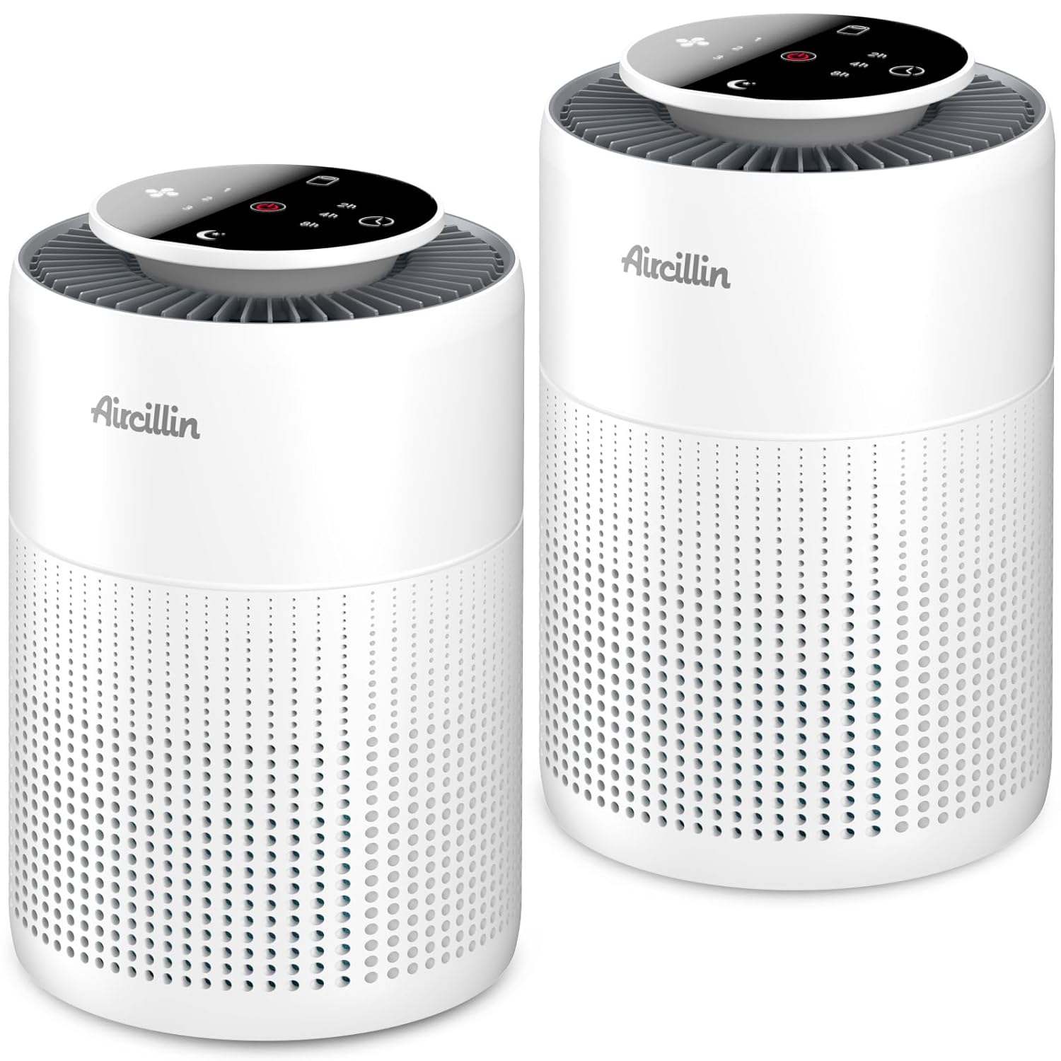 2 Pack Air Purifiers for Home Bedroom H13 True HEPA Air Filter Cleaner Odor Eliminator Remove Smoke Dust