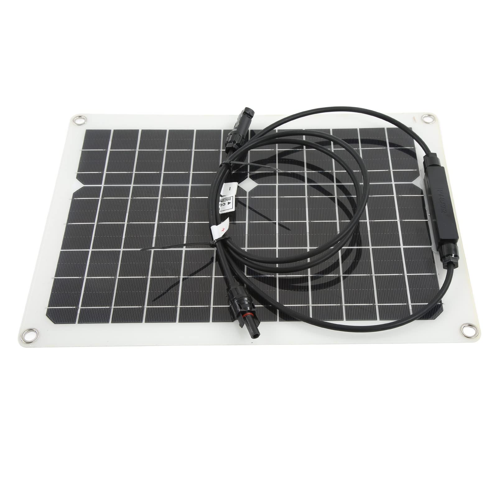 Cargador Solar de Silicio Monocristalino, Controlador de Resistencia Al Impacto de 30W, para Coche, Yate, Barco
