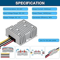 Vista 2 de Reductor de voltaje CC CC 24V reductor de voltaje a 12V 20A 240W Regulador de voltaje, convertidor de energía, módulo transformador impermeable