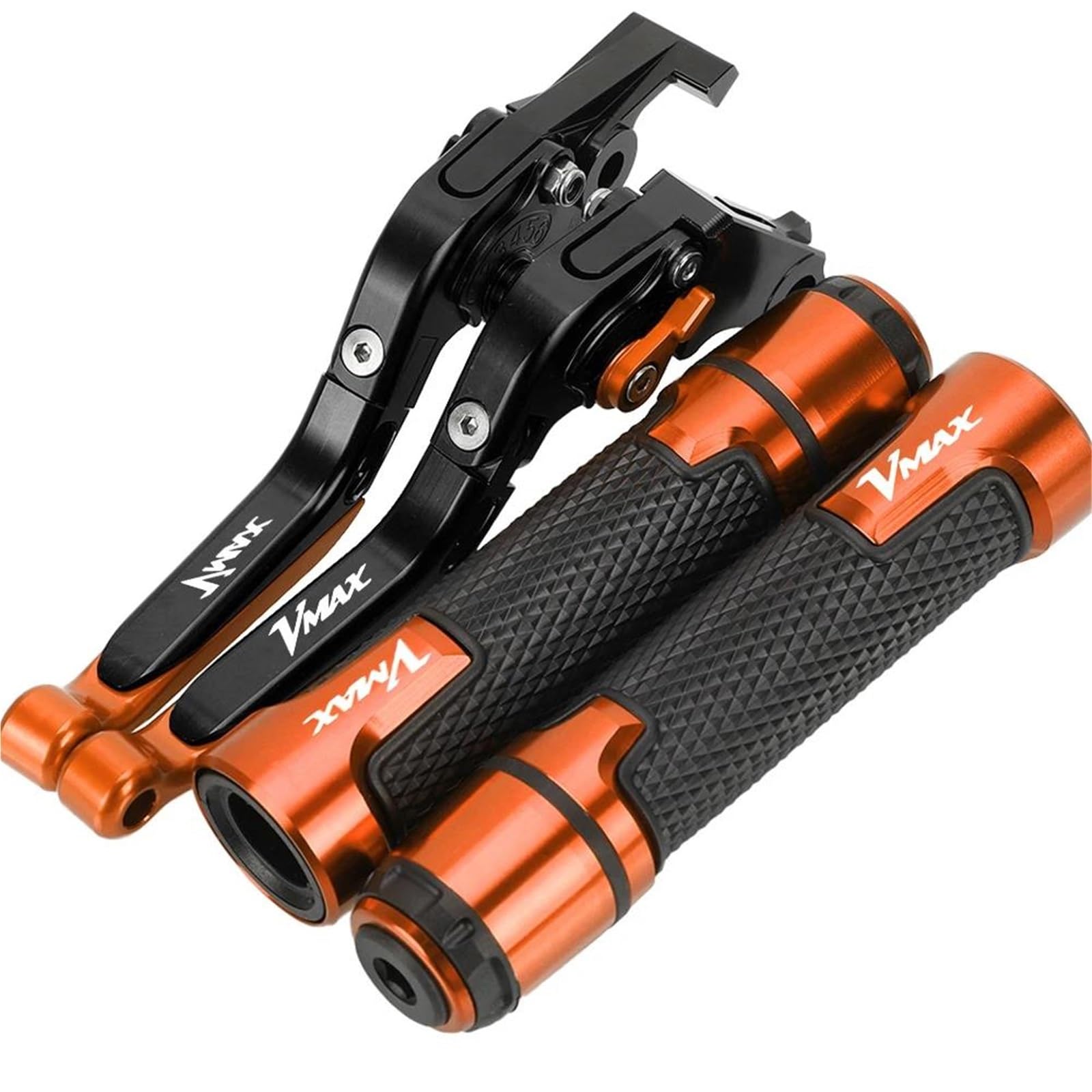 Bylkfc Color 3 Brake Clutch Lever Motorcycle Brake Clutch Lever Handlebar Grips For Vmax1700 V-Max1700 Vmax V-Max 1700 2009-2020 Handle Bar Extension Kit Motorbike Handlebar Levers Grips