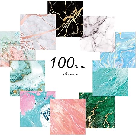 YEDOUALE Origami Papier Weihnachten 100 Blatt - Doppelseitiges Bastelpapier 15x15cm