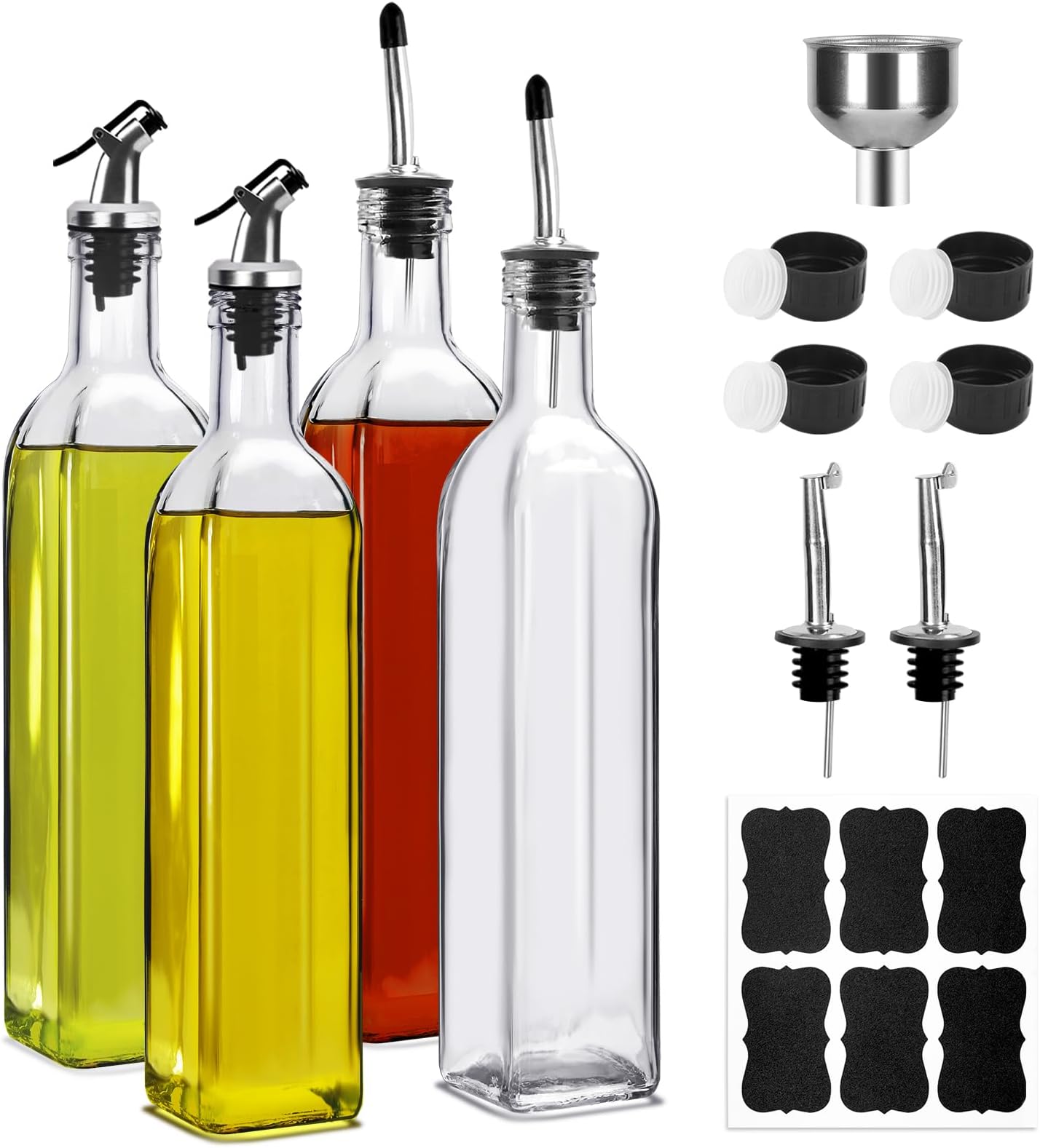 Amazon.com: Tablecraft Home Glass Syrup Bottle with Vented Stainless ...