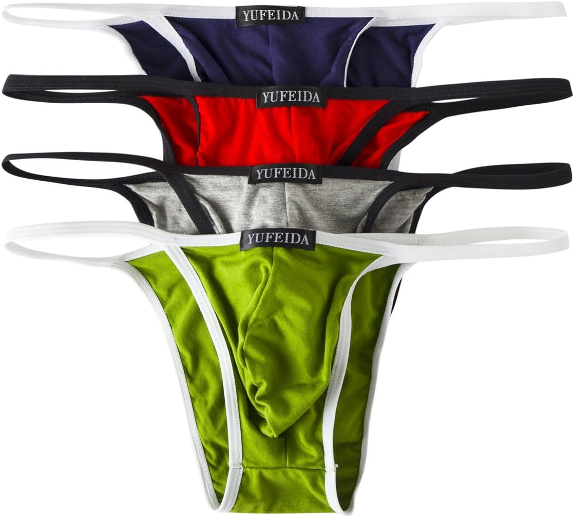 Men's Modal Comfortable G-string Thongs Sexy Low Rise Bikini Briefs Underwear