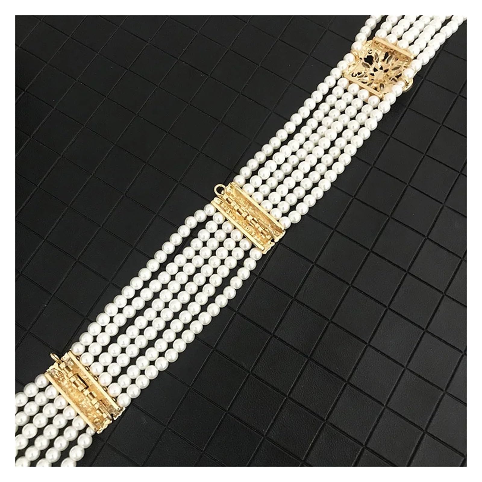 Ceintures de perles pour femmes aristocratiques marocaines rondes perles chaîne de taille fait à la main chaîne de corps perlée décoration élaborée robe de mariée femme ceinture bijou