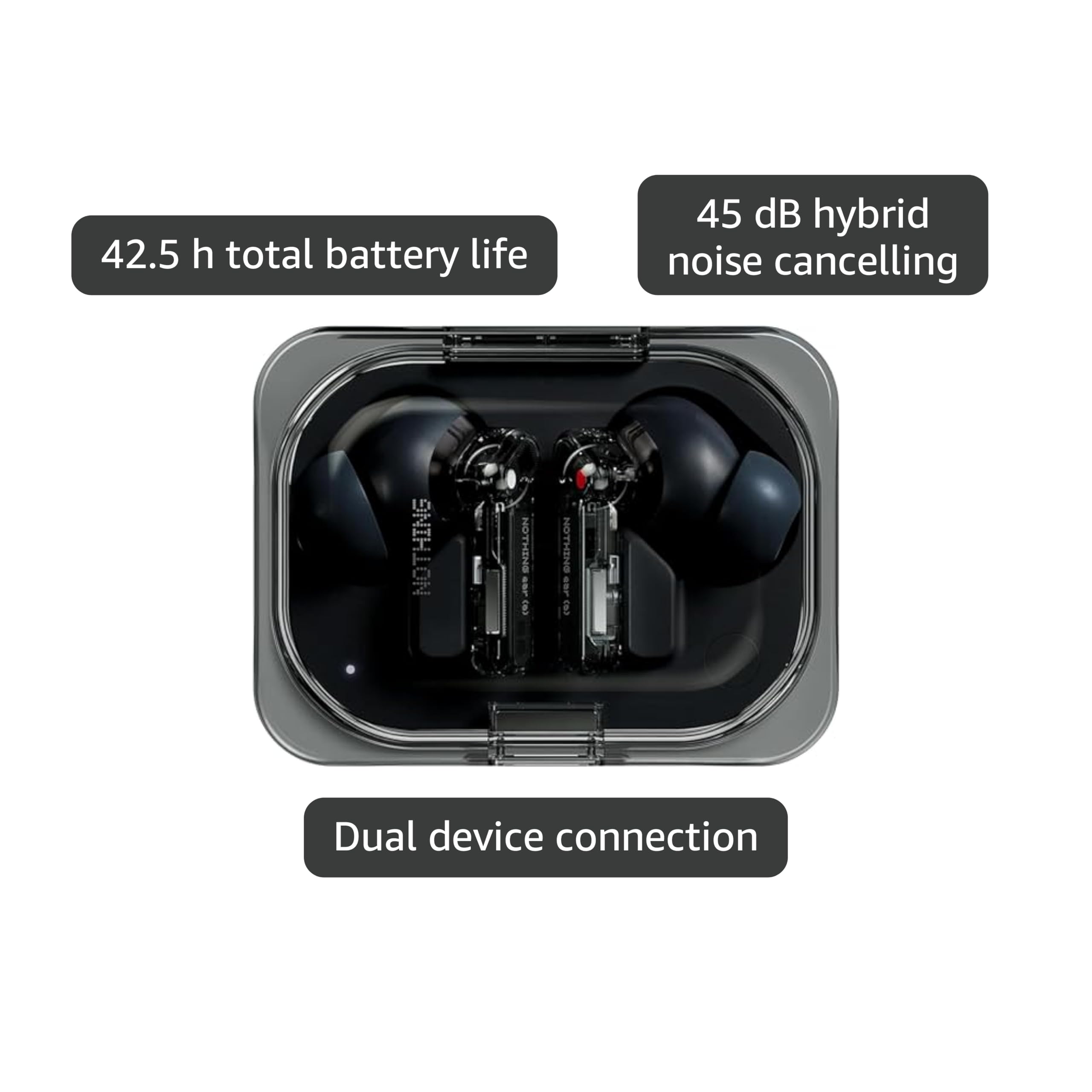 Amazon.com: Nothing Ear (a) 2024 Bluetooth Compatible Android/iOS