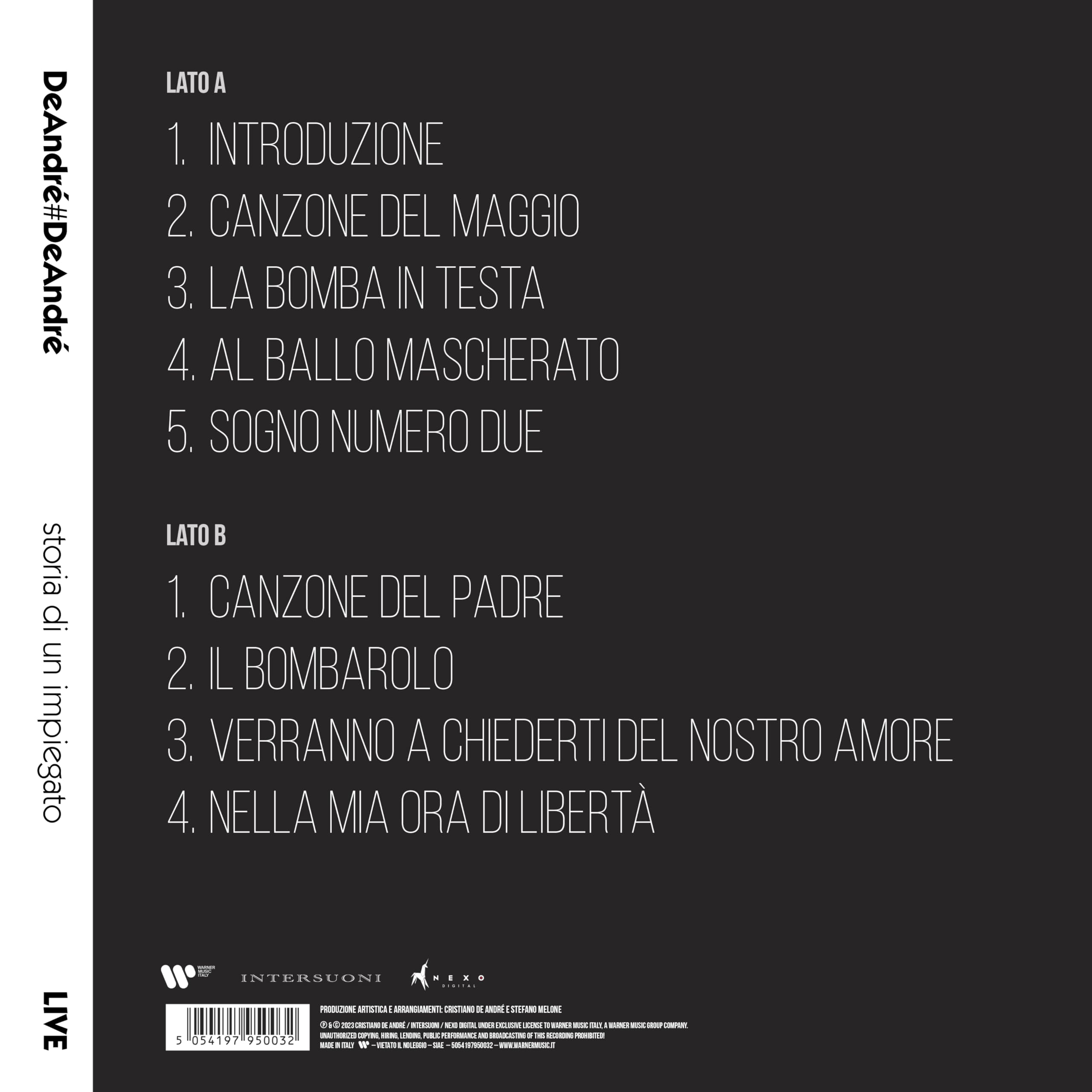 Deandré#Deandré Storia Di Un Impiegato
