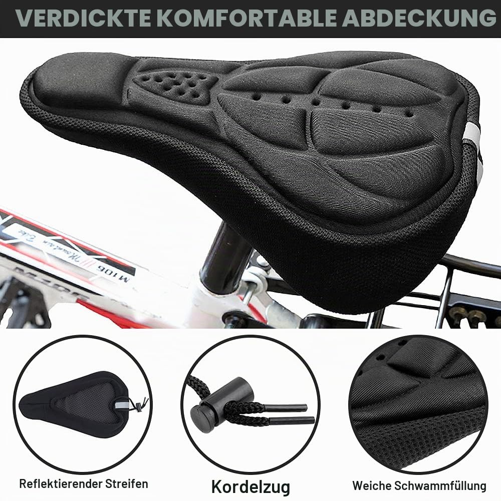 cube rennrad sattel Fahrradsattel Herren Damen Bequem, MTB Fahrradsitz mit Reflektor, Sattelüberzug und Regenschutz Hohl Ergonomisch Gelsattel für BMX/ Rennrad/Mountainbike/EMTB/Dirt Bike/Hometrainer Fahrrad Sport & Freizeit Wähle Deine Größe:S BULLS Street Mover - WooCommerce_ID_169721
