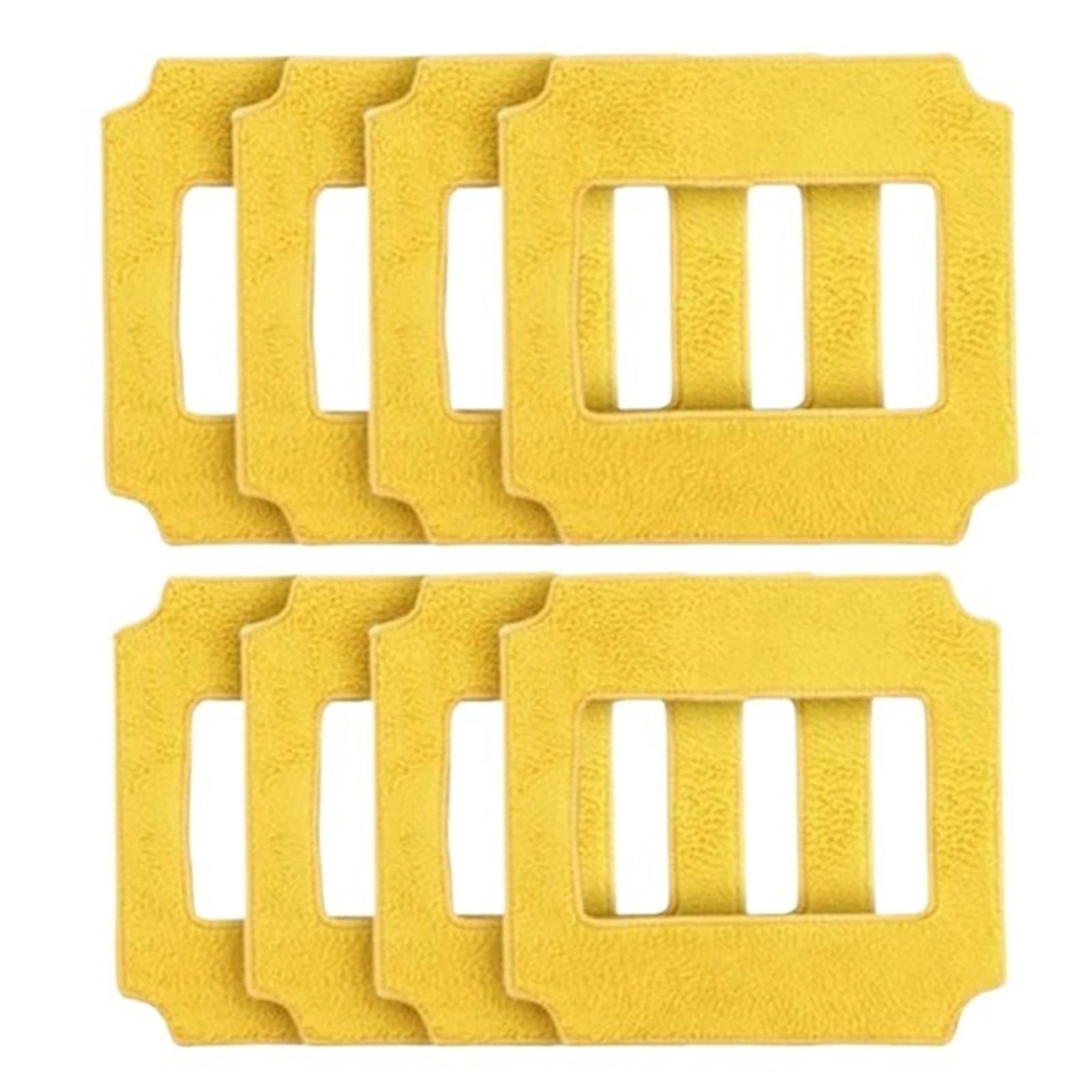 4-teiliges Set Mit Wischmopp-Tüchern For Fensterputzroboter, Kompatibel Mit Den Maschinen QHC004/RL880/RL1188/2988/3325/3368(8pcs yellow)