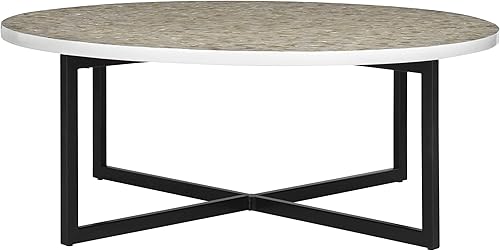 Miniatura 8 de SAFAVIEH Home Collection Cheyenne - Mesa de centro azul y blanca café/multicolor.,beige/multicolor.,Negro -