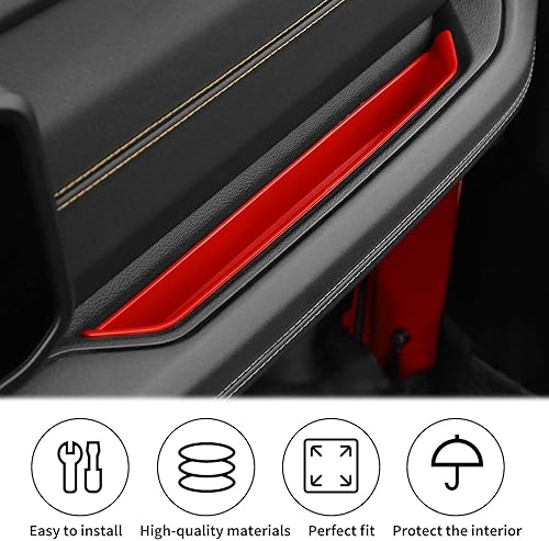 Vista 20 de JWWY Bandeja de agarre para Jeep JL JT, caja de almacenamiento de pasajeros, organizador copiloto, asa de agarre, compartimento con asa