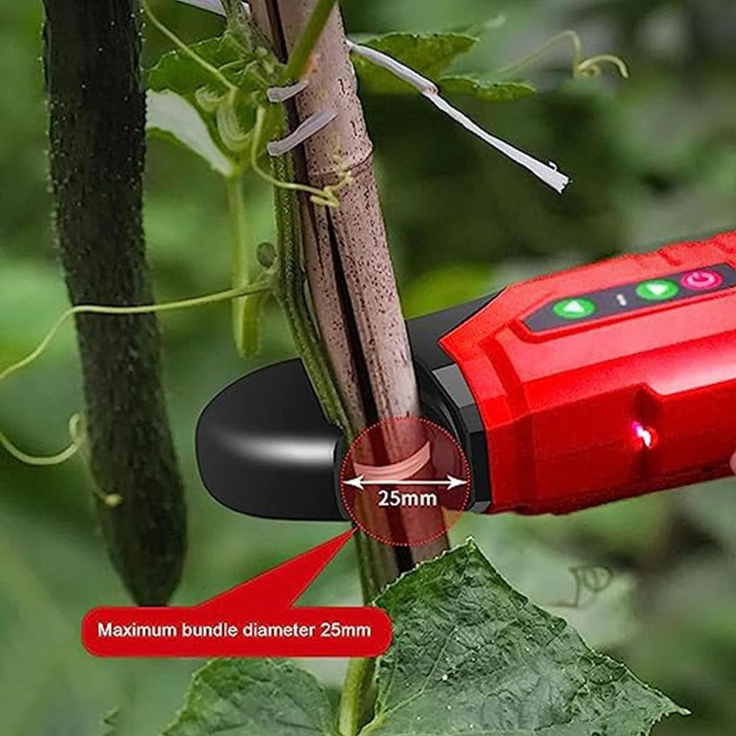Herramienta eléctrica de cinta de viñedo para plantas,máquina de atado de alambre de tomate comercial completamente automática, herramienta de planta de jardín, para vegetales, frutas, plantas
