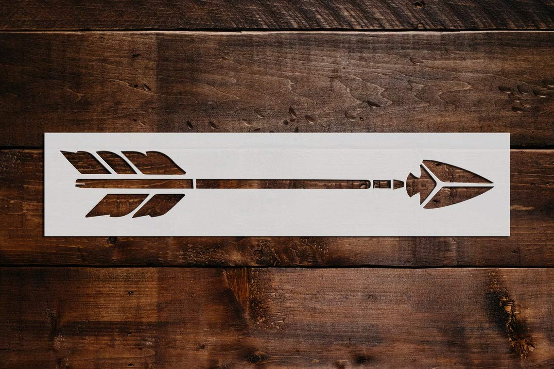 Arrow Stencil DIY Reusable Craft and Painting Wall Stencils - 522 (3"x9")