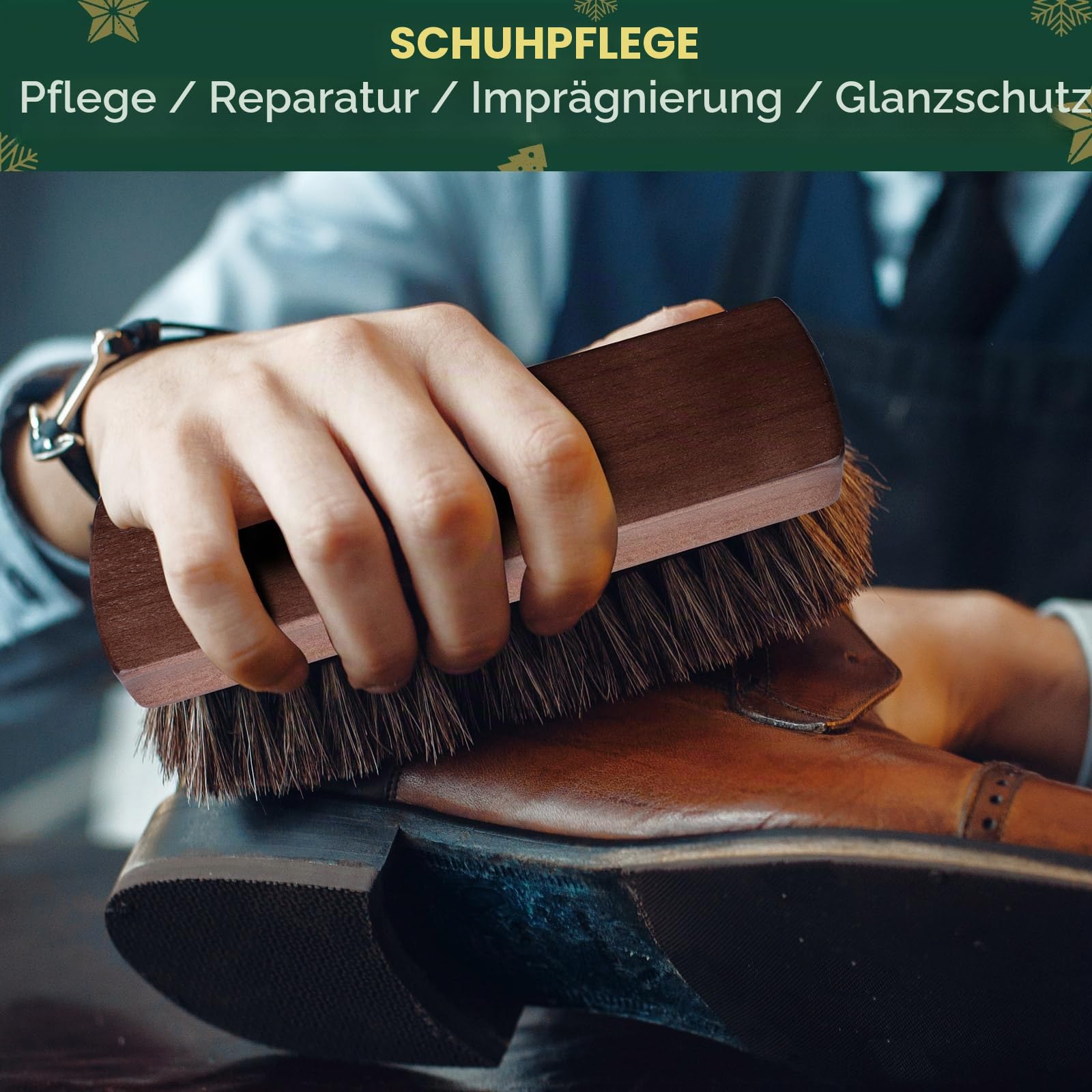 EPUMP Adventskalender 2025 für Männer Frauen – Luxus-Schuhpflege Geschenkset – Weihnachtsüberraschungsgeschenk für Erwachsener