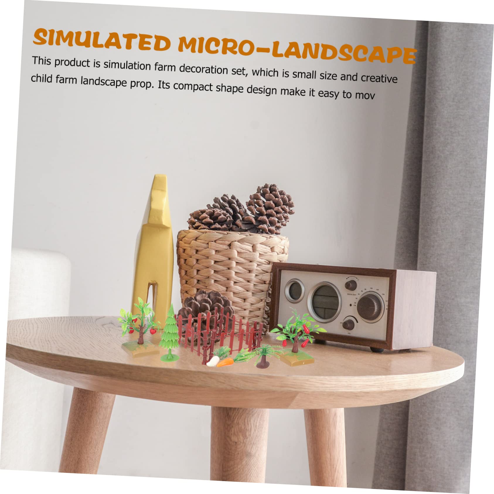 SUPVOX Lot De 4 Mini Clôtures De Ferme Exquises en Plastique pour Décoration De Paysage Et De Ferme