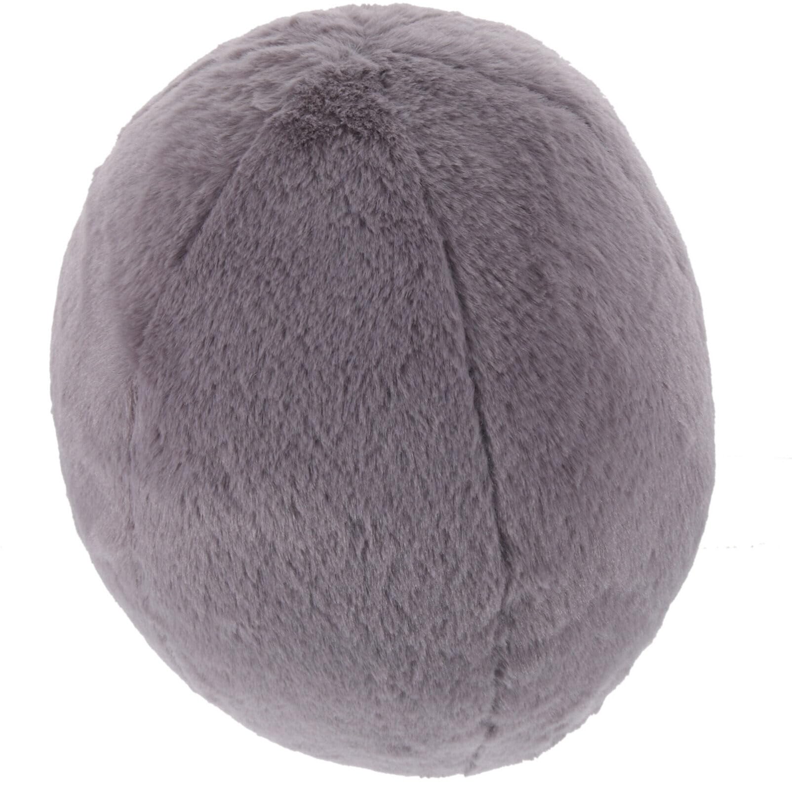 ibasenice Comfortable Plush Pillow Soft Solid for Sofa Decoration Cozy Stuffed Cushion for Living Room and Hotel Use Hair Grey